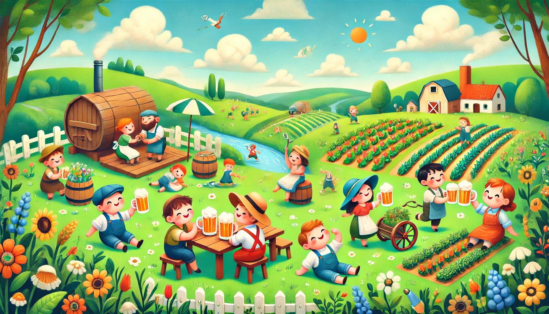 Whimsical Shire Scene